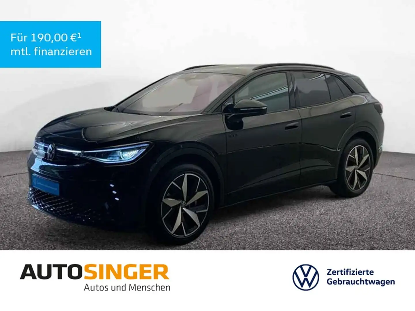 Volkswagen ID.4 GTX 4M *WÄRME*AHK*IQ-L*ACC*NAVI*SHZ*20*LANE Schwarz - 1