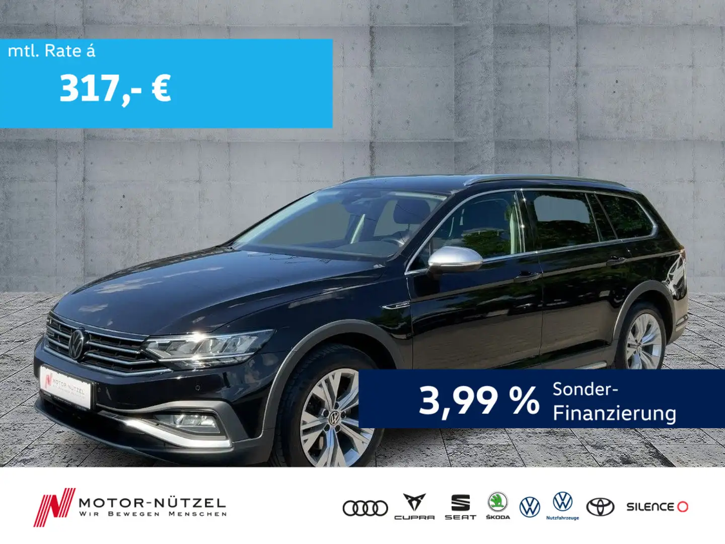Volkswagen Passat Alltrack 2.0 TDI DSG 4M LED+NAVI+AHK+ACC Noir - 1