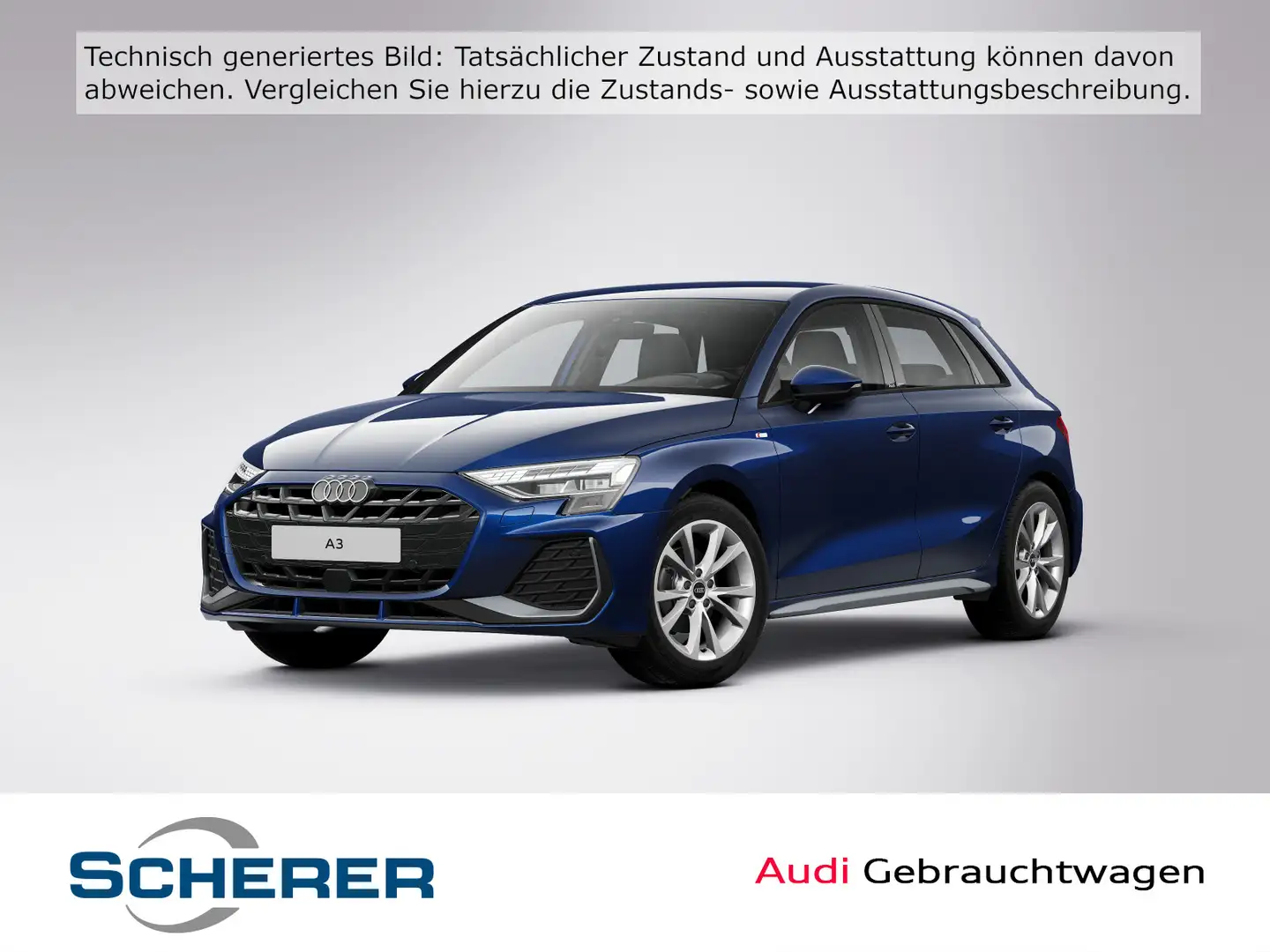 Audi A3 S line 35 TFSI LED KAMERA NAVI SITZ Blau - 1