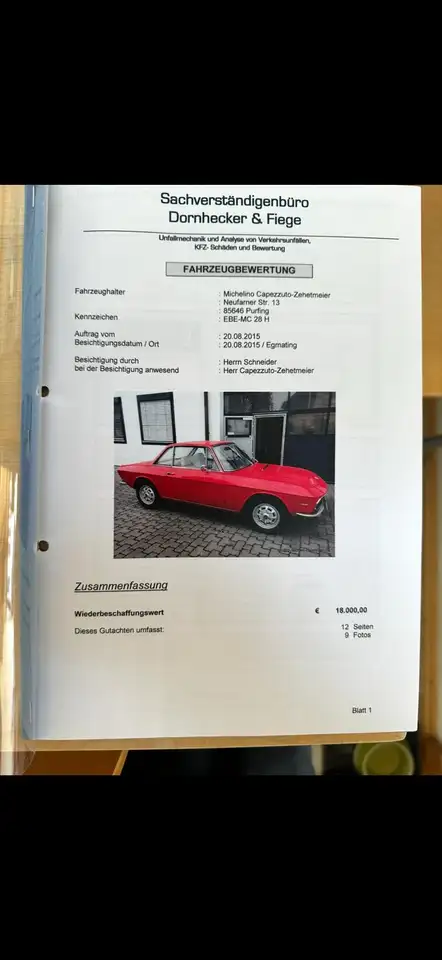 Lancia Fulvia Coupé 1.3 S Serie III, foto 2