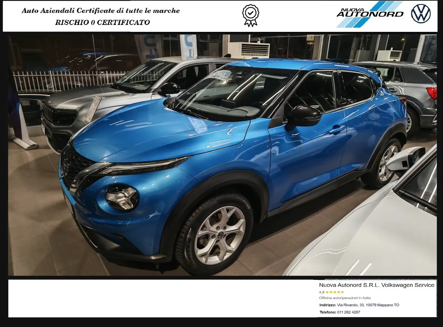 Nissan Juke Juke 1.0 dig-t N-Connecta 114cv Blu/Azzurro - 1