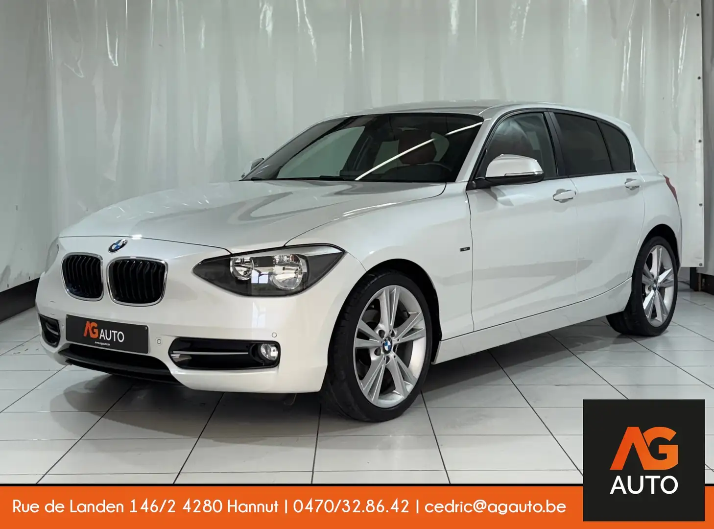 BMW 116 i * VENDU * Sièges chauf. * GPS * NEUVE Blanc - 1
