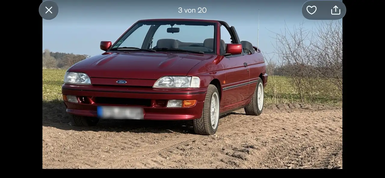 Ford Escort Cabrio H-Kennzeichen, foto 3