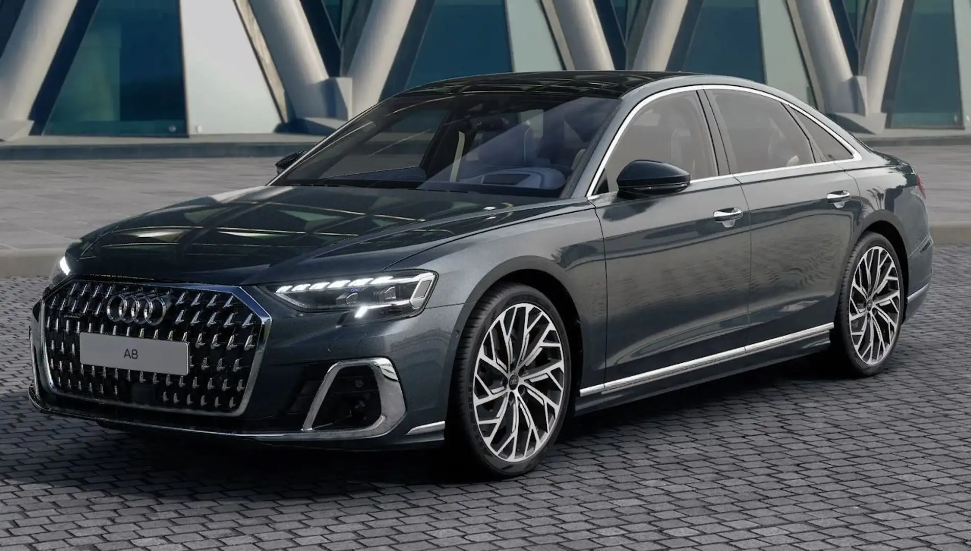 Audi A8 55TFSI q.HUD PANO VOLLLEDERPAKET STHZG MATRIX Grau - 2