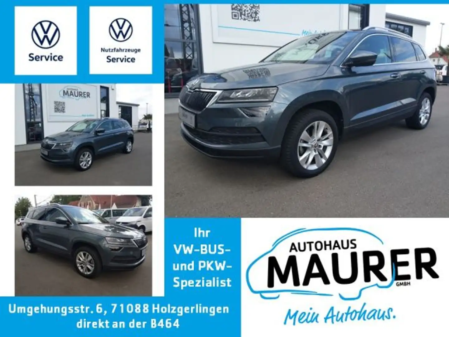 Skoda Karoq Style 1,5 TSI DSG ACC LED Kamera Navi Grau - 1