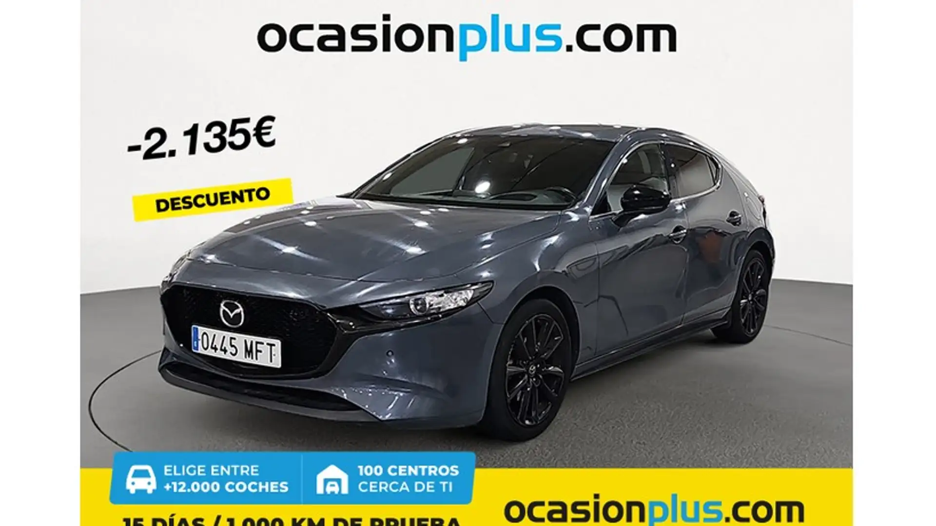 Mazda 3 2.0 e-Skyactiv-G Homura Aut. 90kW Gris - 1