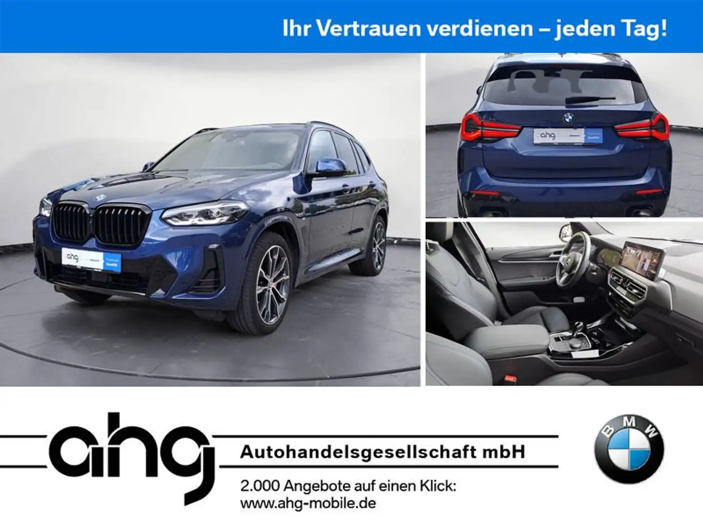 BMW X3 xDrive20iA Facelift M Sportpaket Standheizung Blu/Azzurro - 1