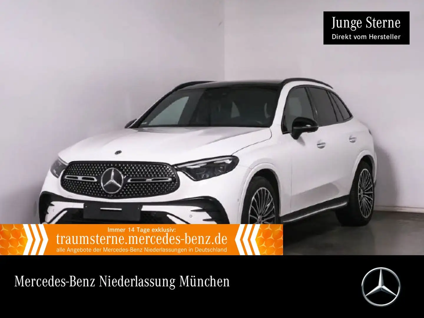 Mercedes-Benz GLC 300 4M AMG+NIGHT+PANO+360+AHK+BURMESTER+9G Weiß - 1
