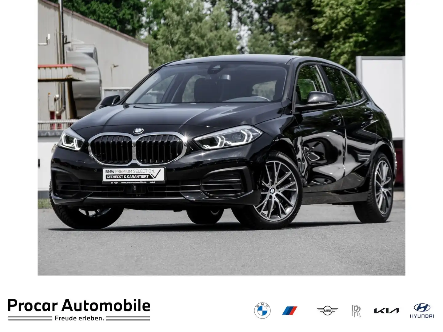 BMW 118 i LED+DA+PA+LHZ+SHZ+LC PROF Noir - 1