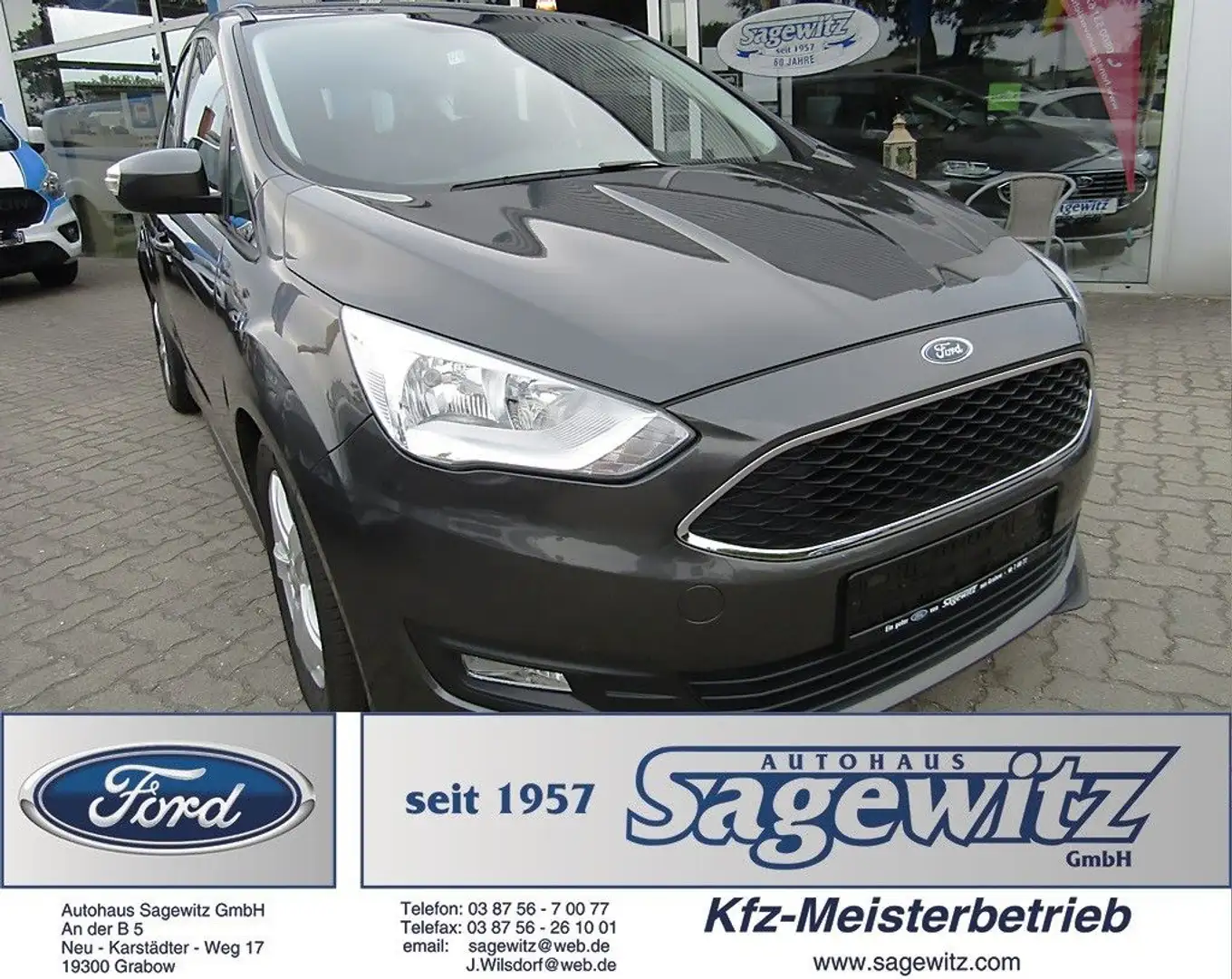Ford C-Max 1.0 EcoBoost Trend CD-Radio MP3 SHZ Grau - 1