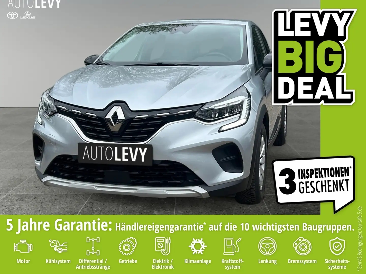 Renault Captur II 1.0 TCe 100 Business Ed +PDC+ALLWETTER+ Zilver - 1