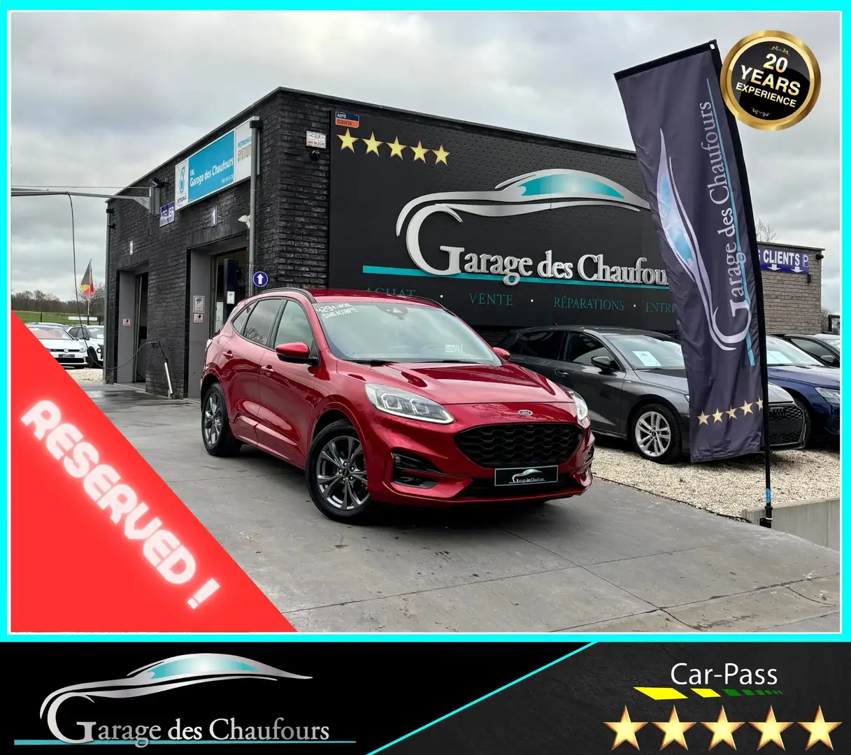 Ford Kuga 2.5 EcoBoost PHEV - ! ST-Line ! - 1er Prop. - E6d Rot - 1
