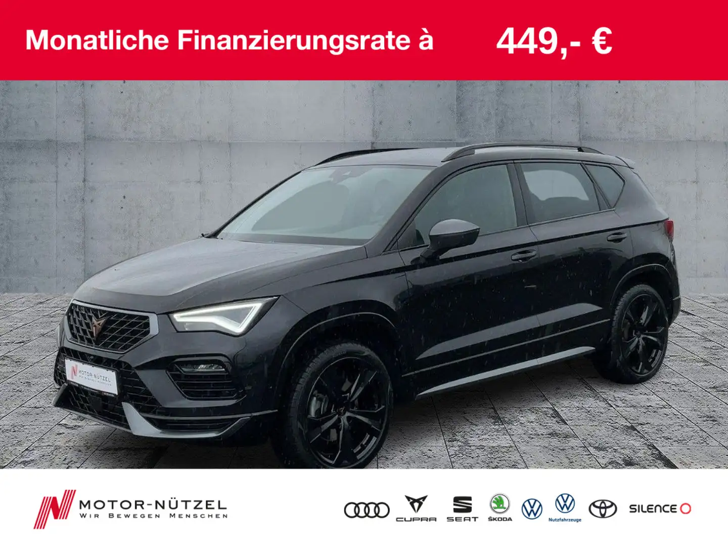 CUPRA Ateca 2.0 TSI DSG 4DRIVE LED+NAVI+ACC+RFK+BEATS Černá - 1