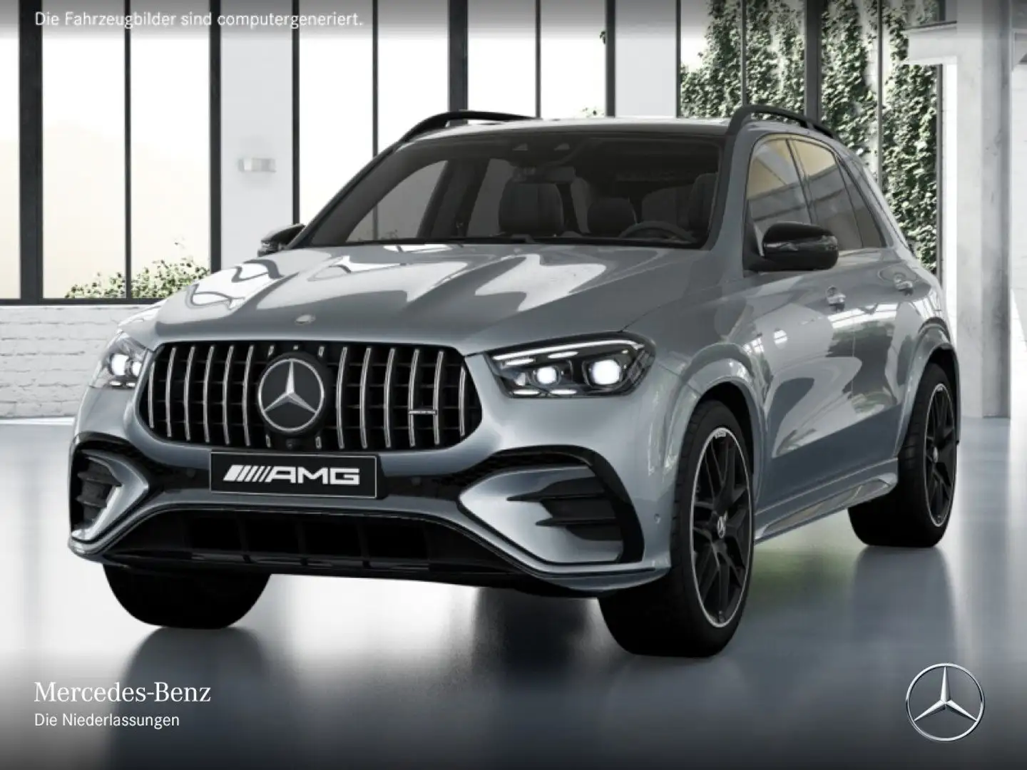 Mercedes-Benz GLE 53 AMG GLE 53 HYBRID 4M NIGHT+PANO+360+AHK+MULTIBEAM+HUD Argintiu - 2