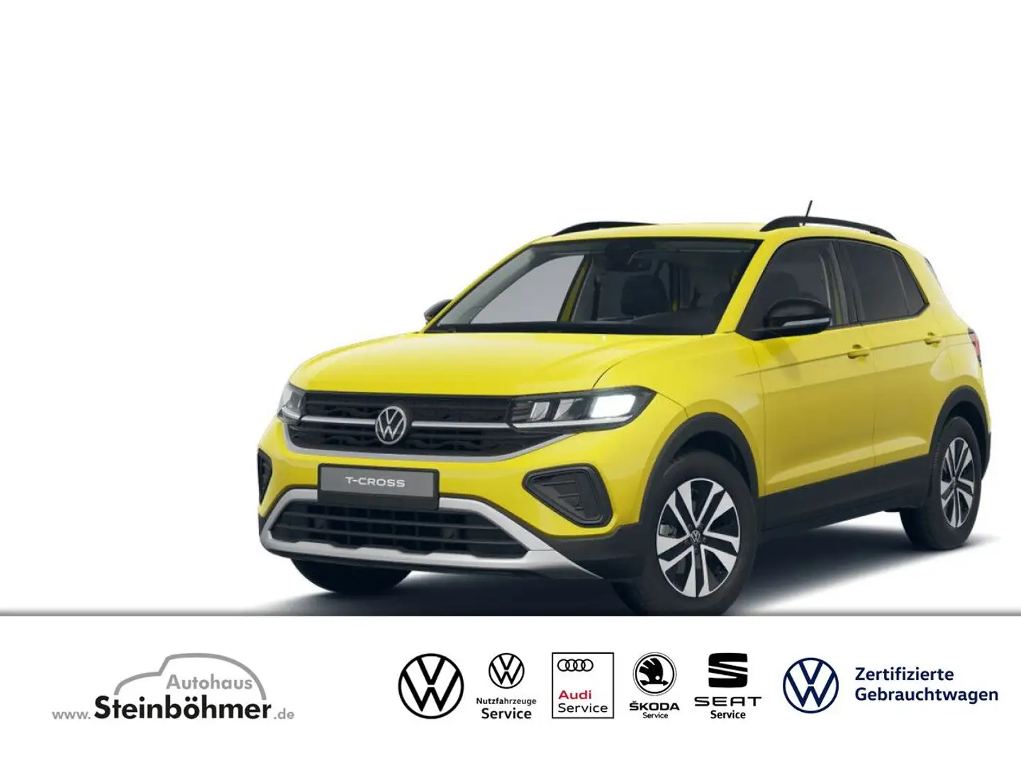 Volkswagen T-Cross ENERGY 1.0 TSI Bluetooth LED Klima Gelb - 1