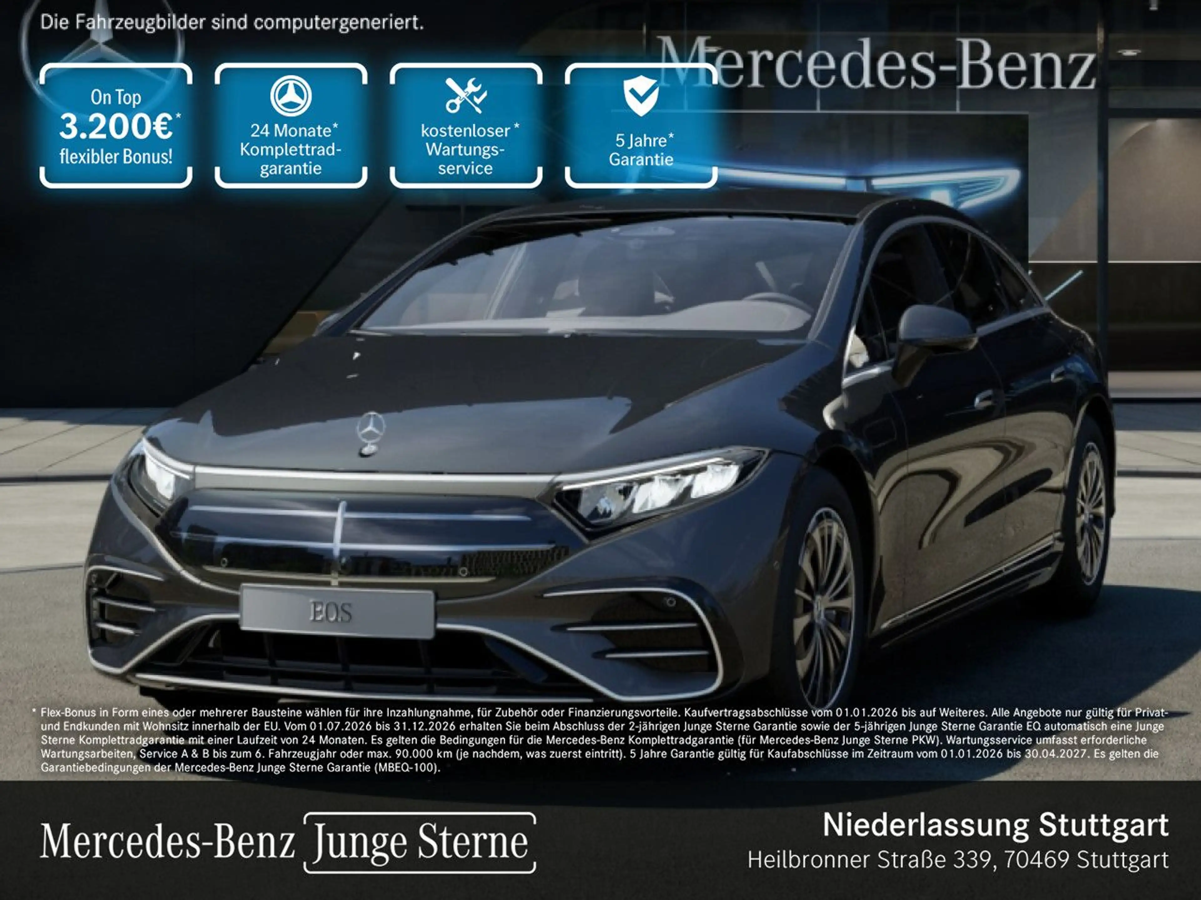 Mercedes-Benz EQS 350 AMG Airmat Distr. LED Kamera Spurhalt-Ass