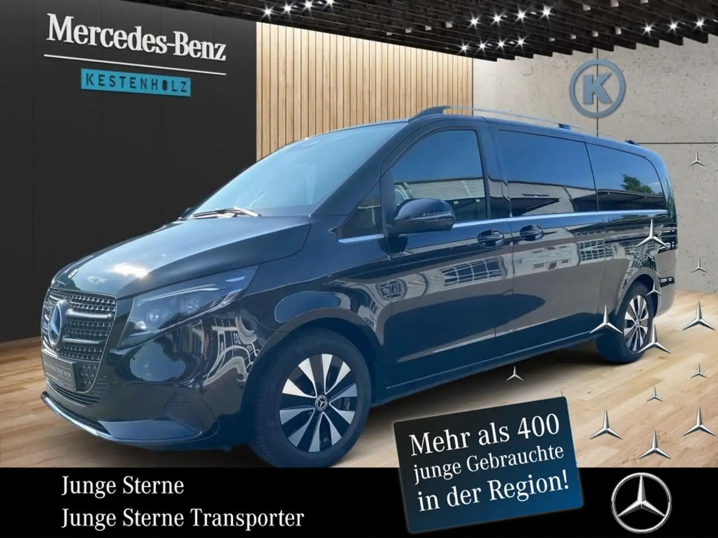Mercedes-Benz V 300 d AVANTGARDE Extralang *MBUX*STHZ*360°KAM* Zwart - 1