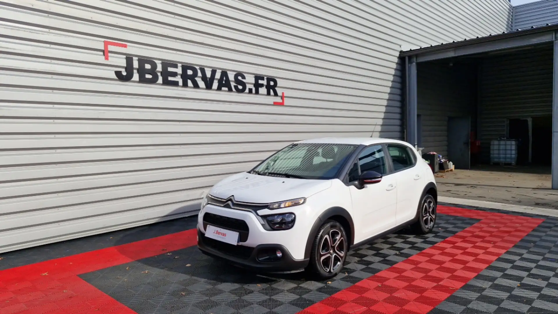 Citroen C3 SOCIETE BLUEHDI 100 SS BVM6 FEEL NAV Blanc - 1