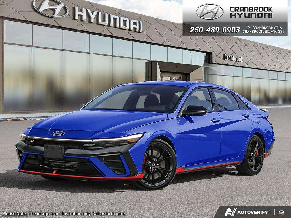 Blue 2025 Hyundai Elantra N FWD Sedan Front-Wheel Drive Manual