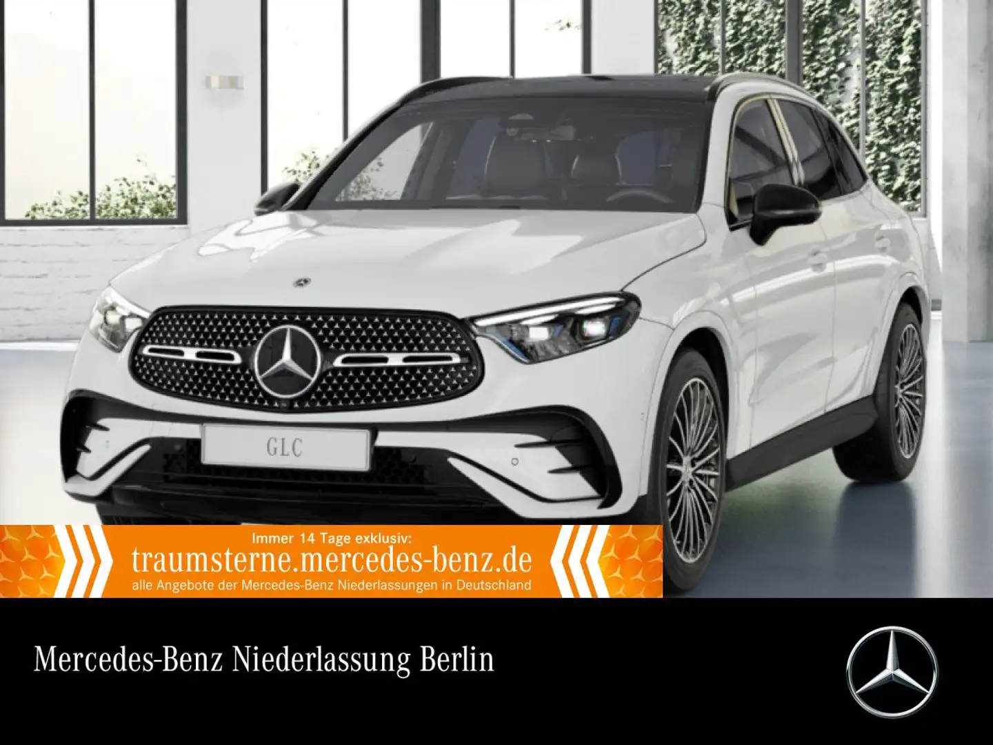 Mercedes-Benz GLC 200 4M AMG+NIGHT+PANO+360+AHK+BURMESTER+TOTW Weiß - 1