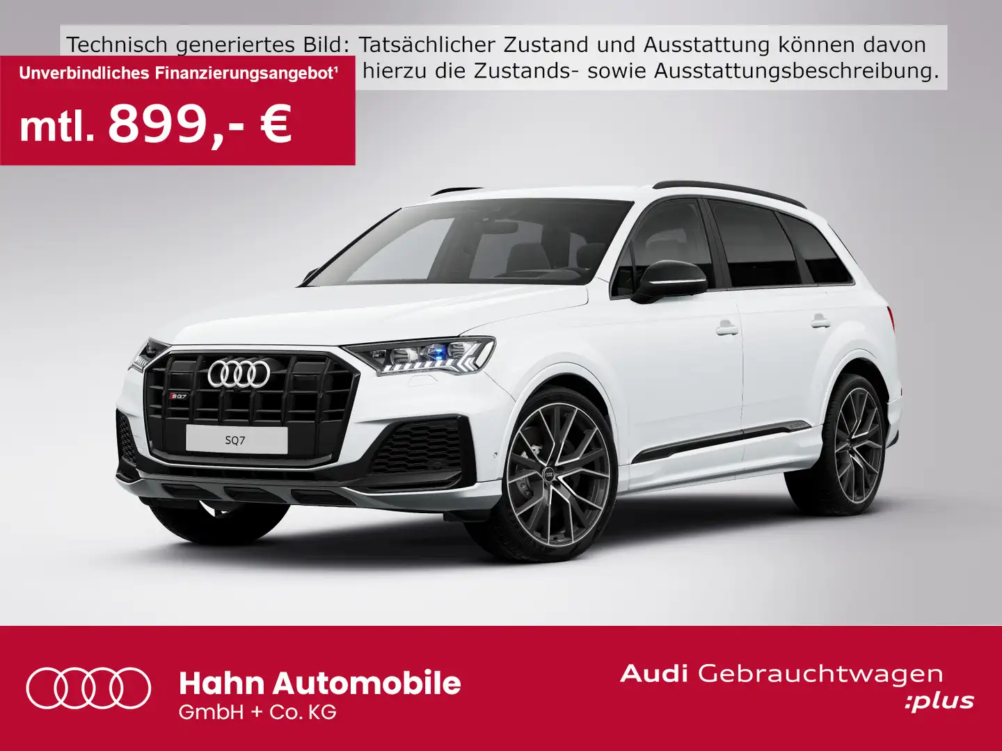 Audi SQ7 4.0TFSI quattro Tiptrnc Matrix HUD AHK 360° Weiß - 1
