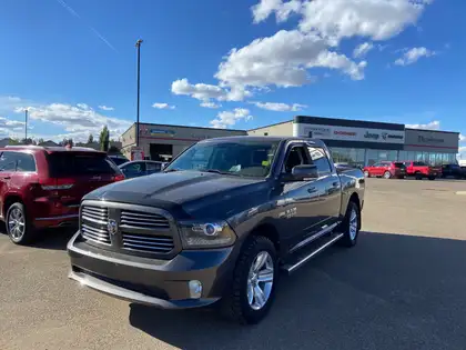 Gray 2016 RAM 1500 Pickup Truck Four-Wheel Drive 8-Speed Automatic