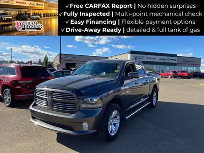 Gray 2016 RAM 1500 Pickup Truck Four-Wheel Drive 8-Speed Automatic