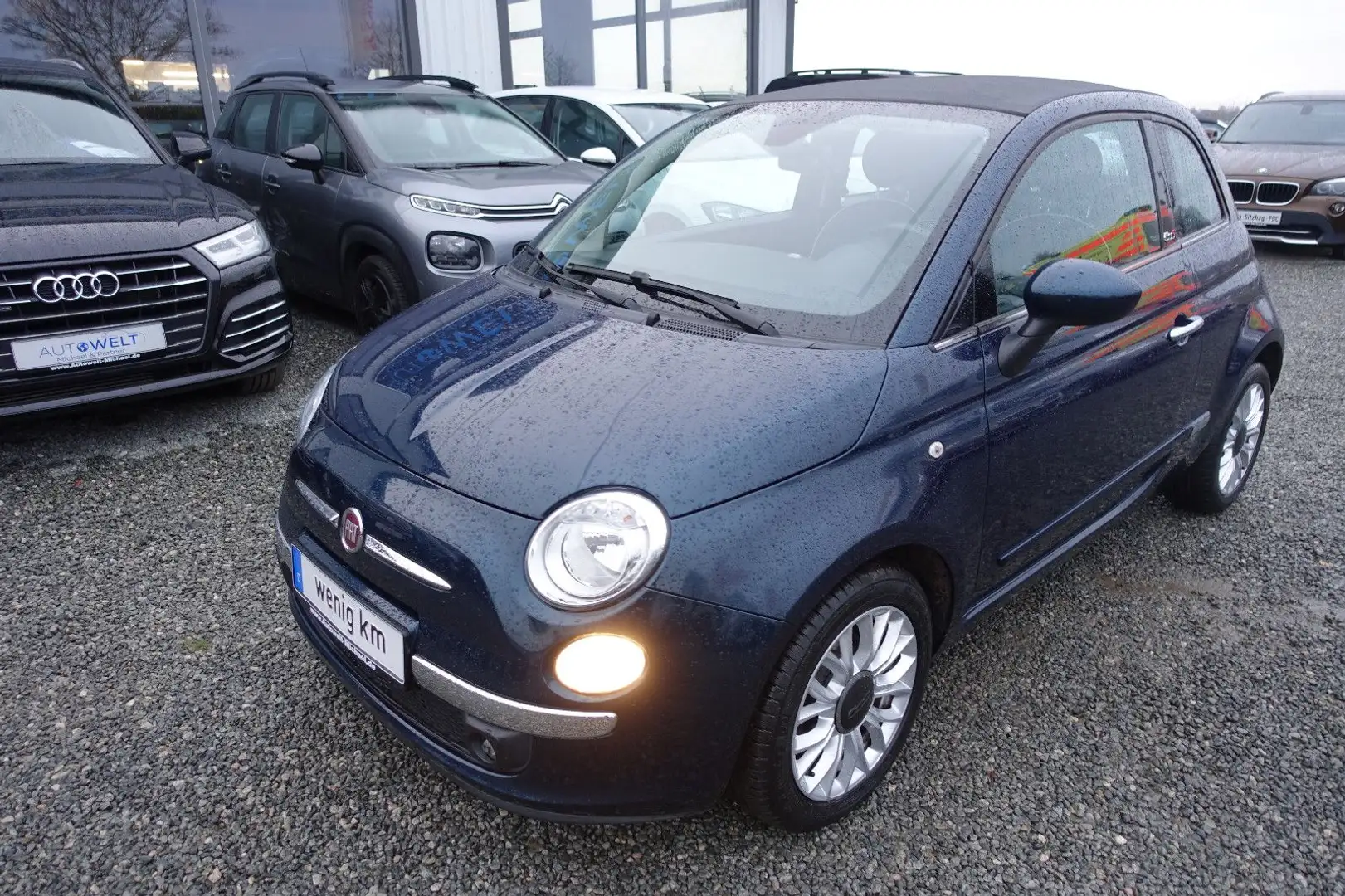Fiat 500 C 0.9 Aut. KLIMAAUT el.Faltdach Insp+TÜV Neu Blau - 2