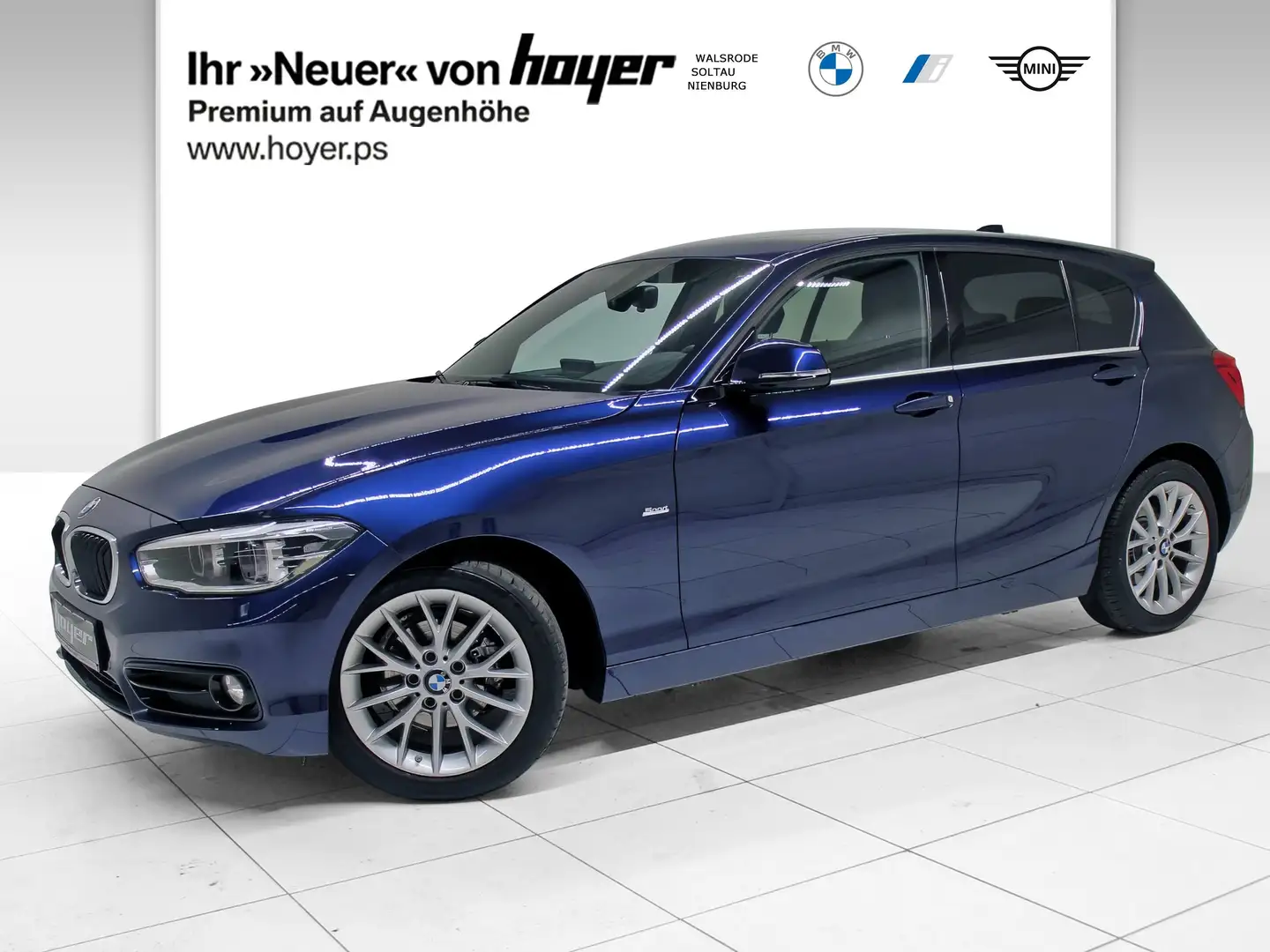 BMW 118 i 5-Türer Sport Line HiFi LED RFK Navi Prof. Bleu - 1