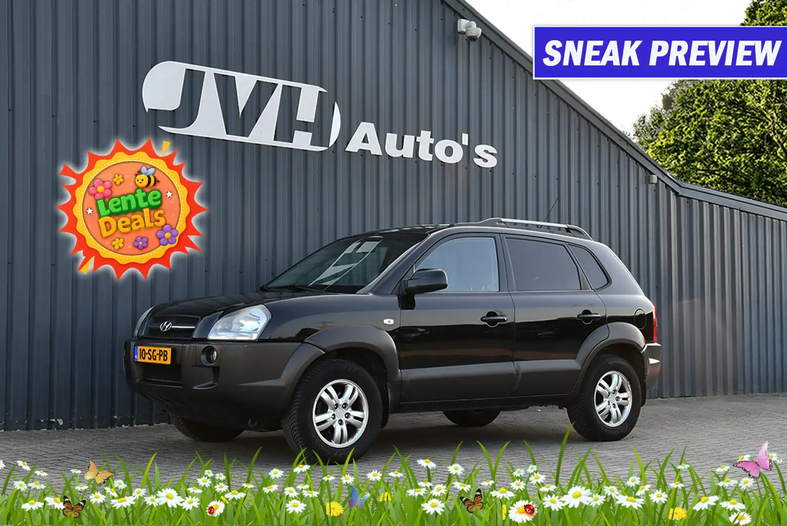 Hyundai TUCSON 2.0i Dynamic 01-2006 | Airco | Trekhaak | NAP | 2d Noir - 1
