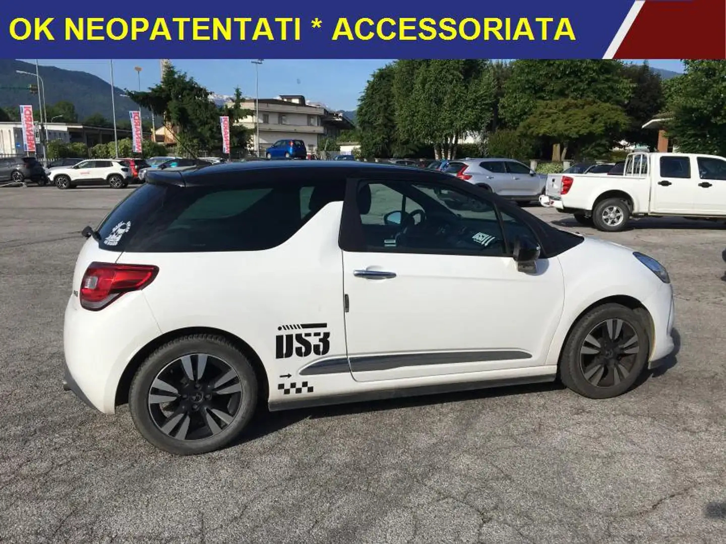 DS Automobiles DS 3 PureTech 82 So Chic OK NEOPATENTATI Bianco - 2