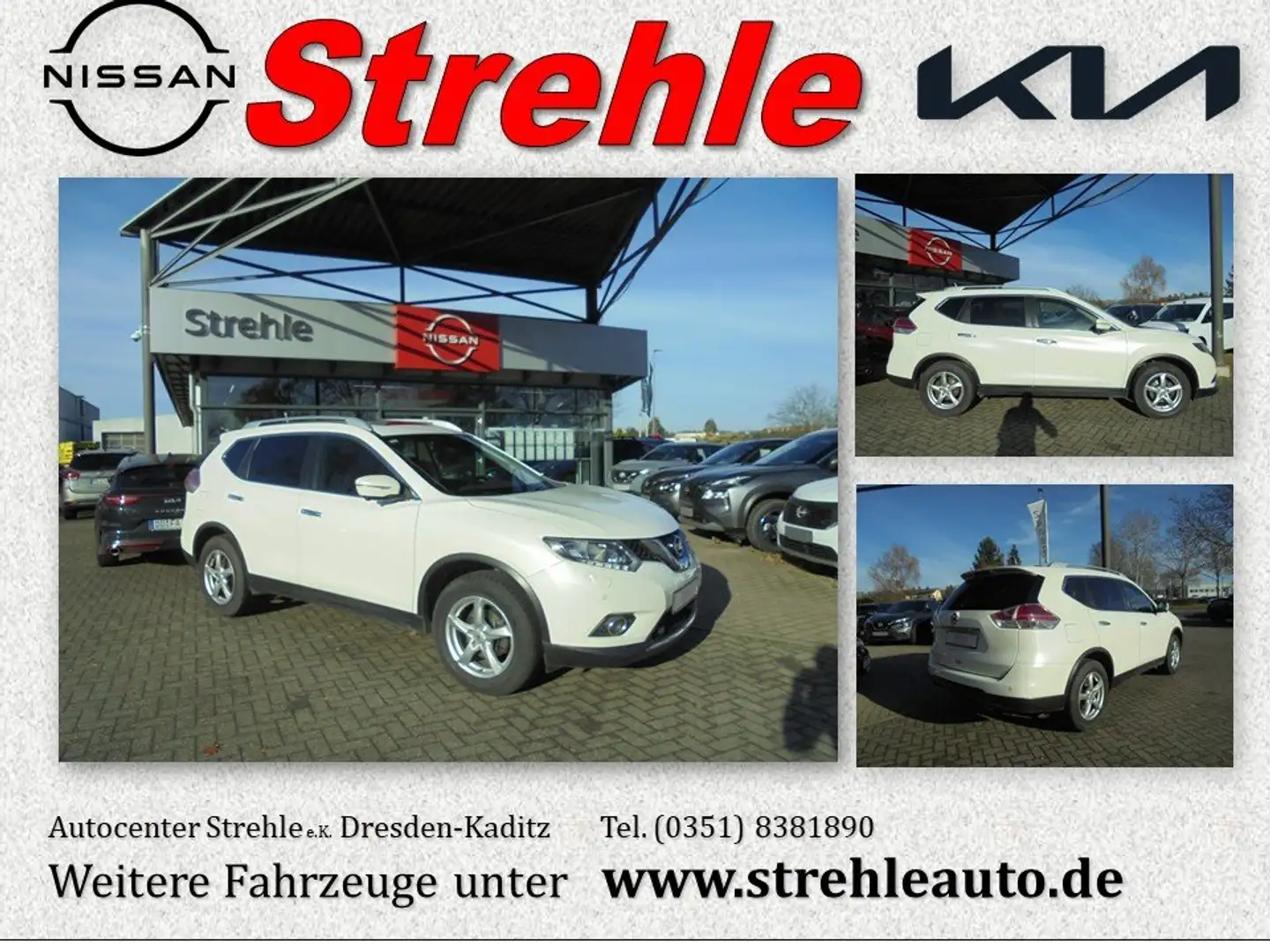Nissan X-Trail Acenta 1.6 dCi XTronic 4x2 AHZV Navi Pano 360° Blanc - 1
