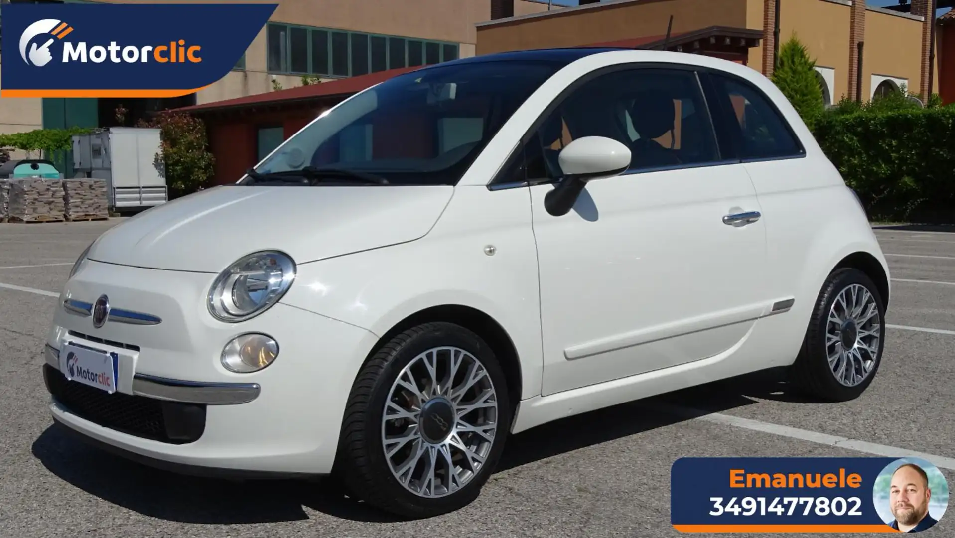 Fiat 500 1.2 Lounge 69cv my14 Weiß - 2