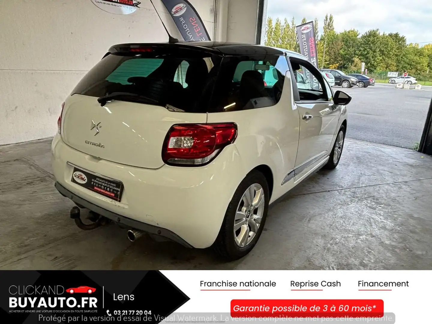 Citroen DS3 1.6 VTI 120 CV EDITION SoChic / BOITE AUTO / CLIMATISATION / JANTE ALU / REGULATEUR Blanc - 2