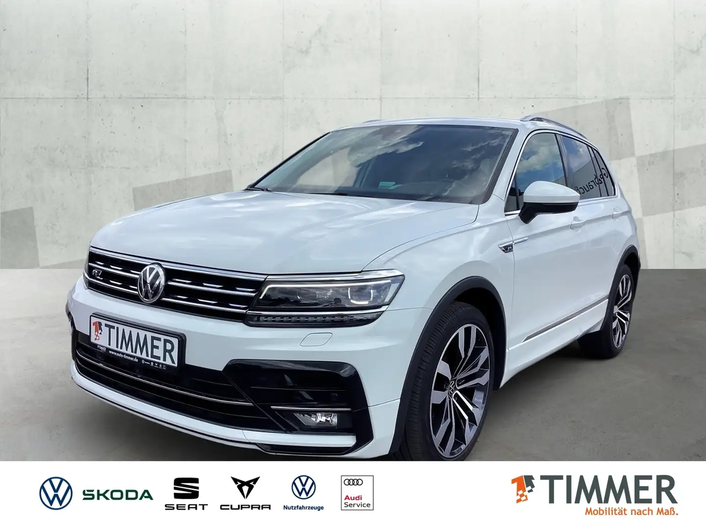 Volkswagen Tiguan 1.5 TSI DSG R-LINE *360° *AHK *LM20 *ACC *NAVI * Weiß - 1