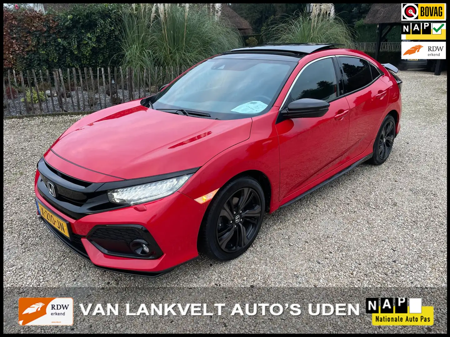 Honda Civic 1.0 i-VTEC Elegance automaat panodak Rood - 1