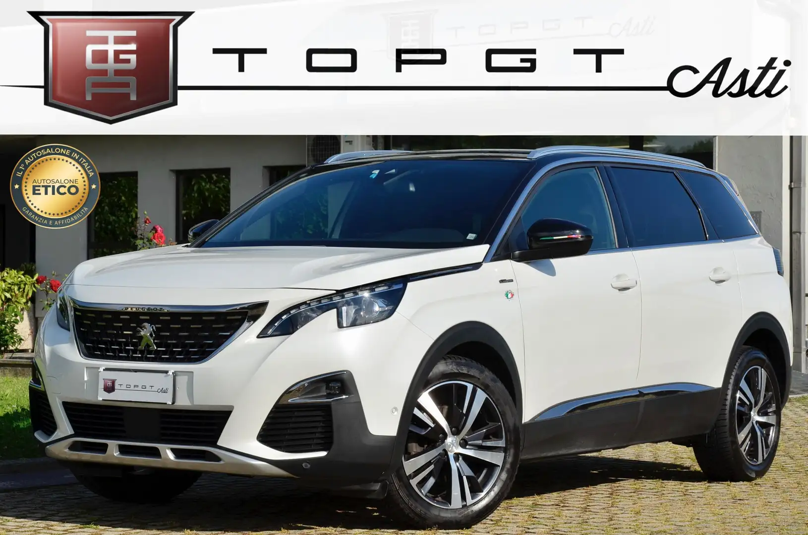 Peugeot 5008 1.2 puretech GT-Line 131cv auto 7 POSTI, TETTO Bianco - 1