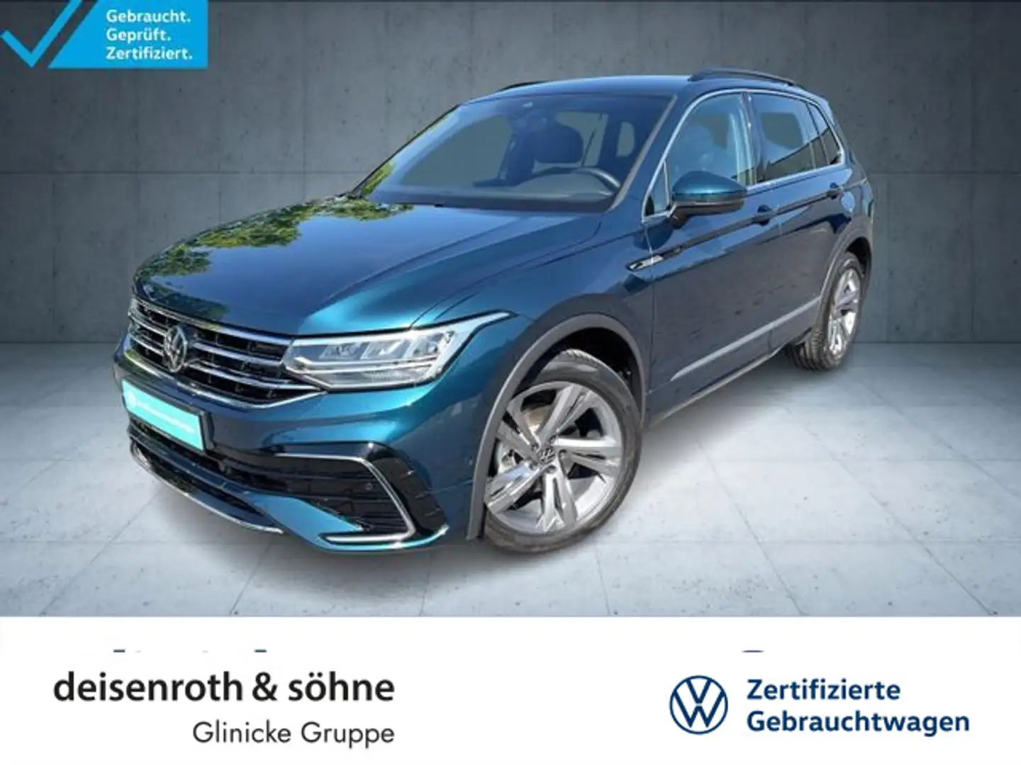 Volkswagen Tiguan R-Line 1.5 TSI DSG AHK/Leder/Nav/Kam/ACC/ Bleu - 1