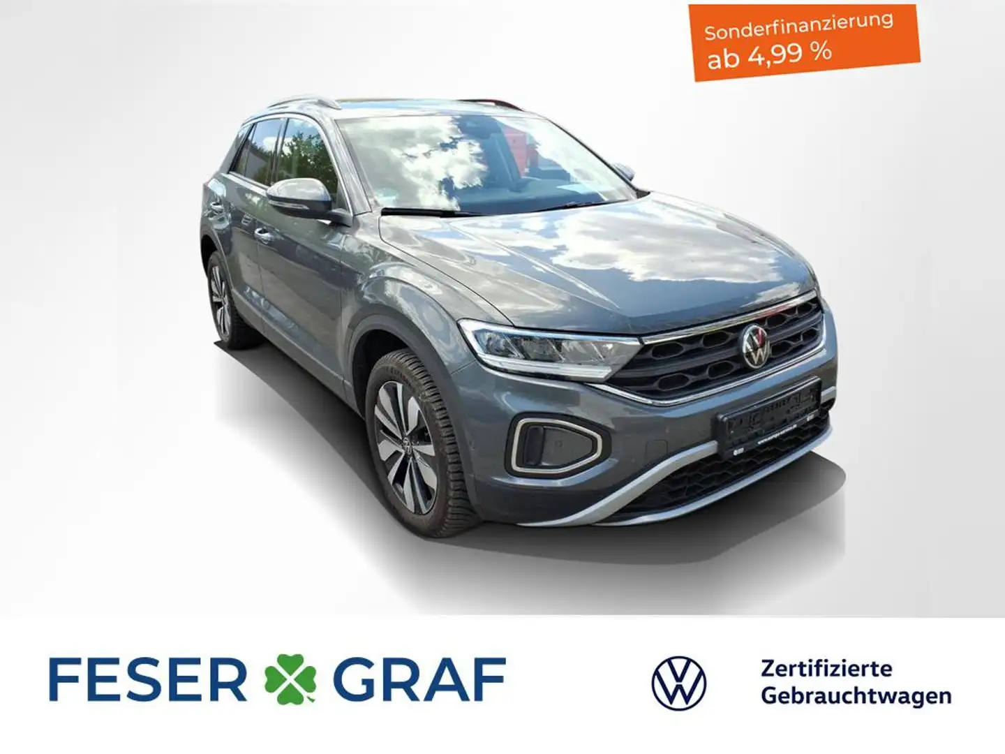 Volkswagen T-Roc 1.5 TSI Move DSG LED / RearView / PDC / Sitzheizun Grau - 1