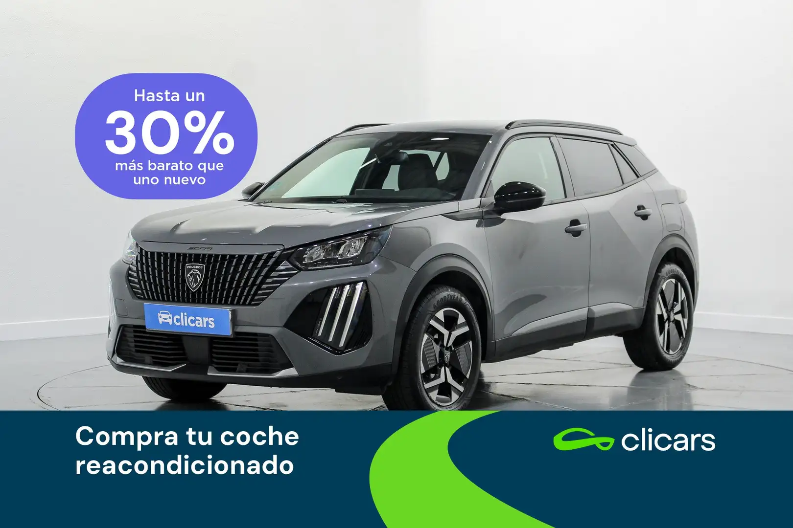 Peugeot 2008 1.2 PureTech S&S Allure EAT8 130 Gris - 1