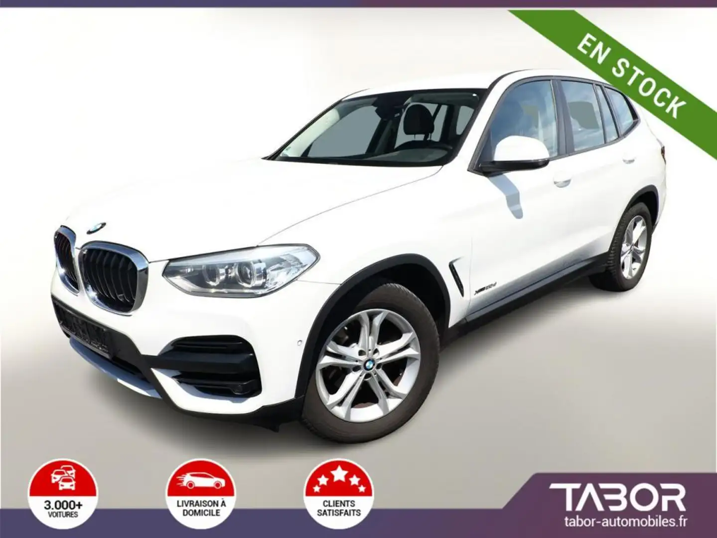 BMW X3 xDrive20d Cuir LED GPS attelage Cam 18p Blanc - 1