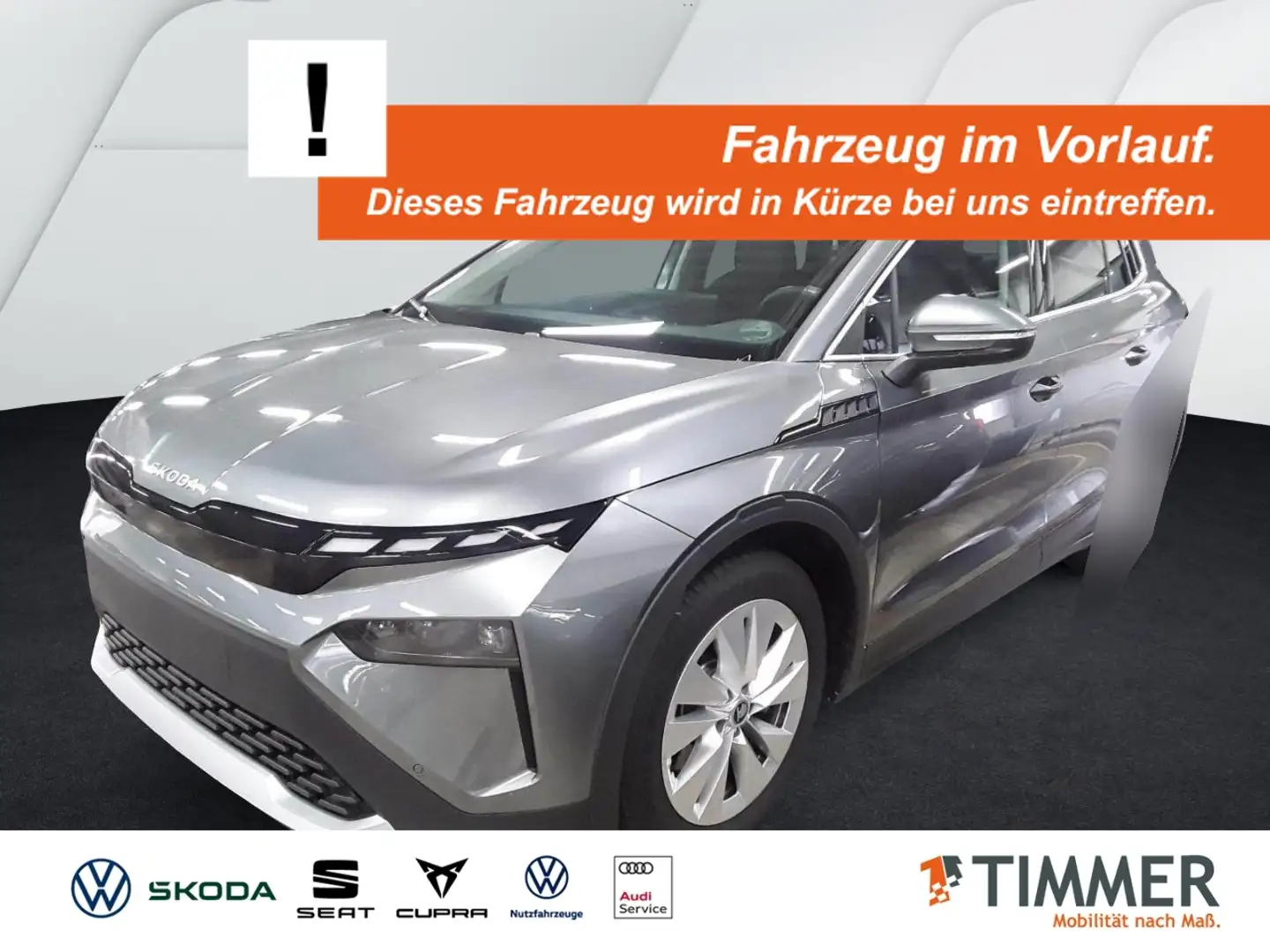 Skoda Elroq 85 LOFT +WÄPU +AHK +CARPLAY +19" +RKAM +MATRIX +A Grau - 1