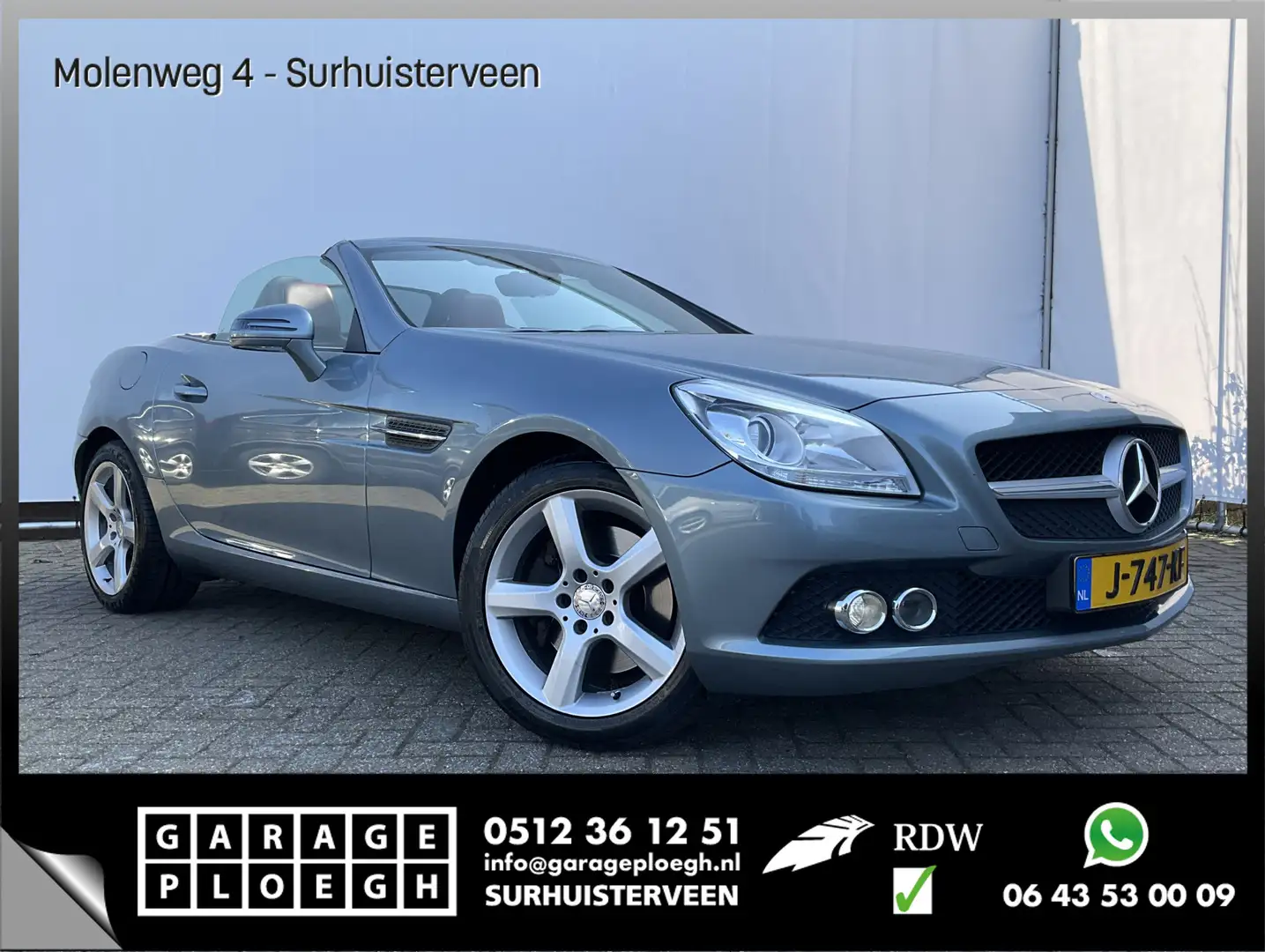 Mercedes-Benz SLK 250 204pk Leer Airscarf Clima Cruise Panoramadak Gris - 1
