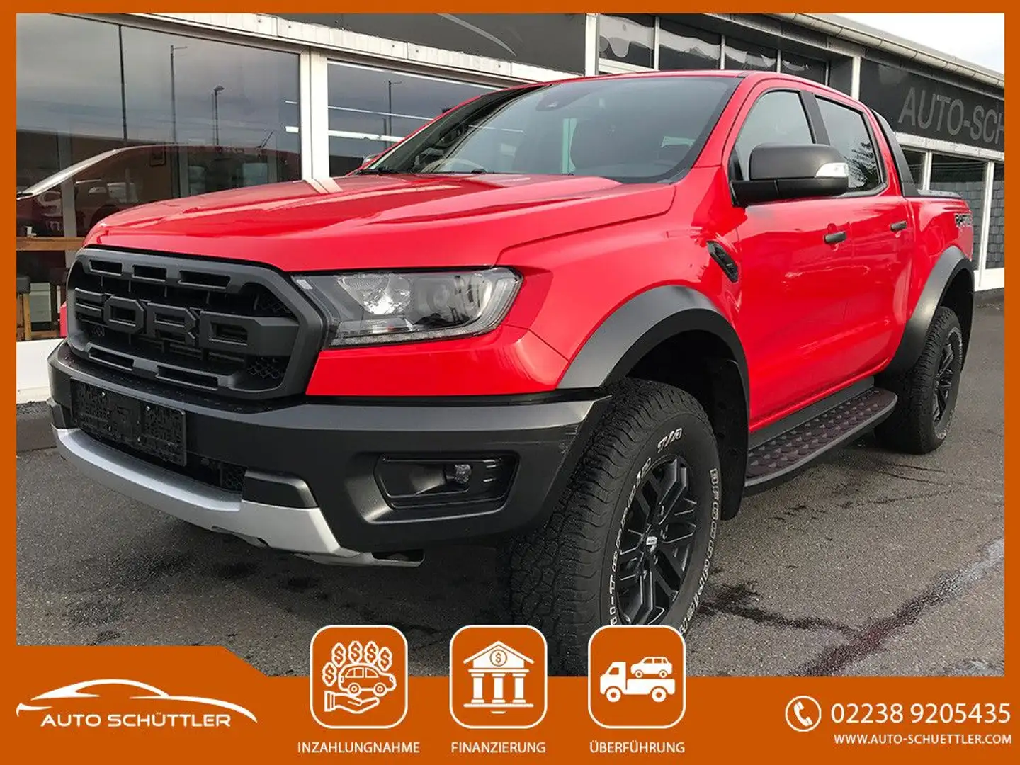 Ford Ranger Raptor Standhzg,neuer Motor/Getriebe,1 Hand Rouge - 1