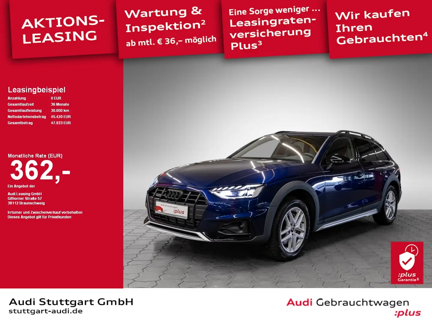 Audi A4 allroad quattro 45 TFSI S tronic AHK SHZ PDC Blau - 1