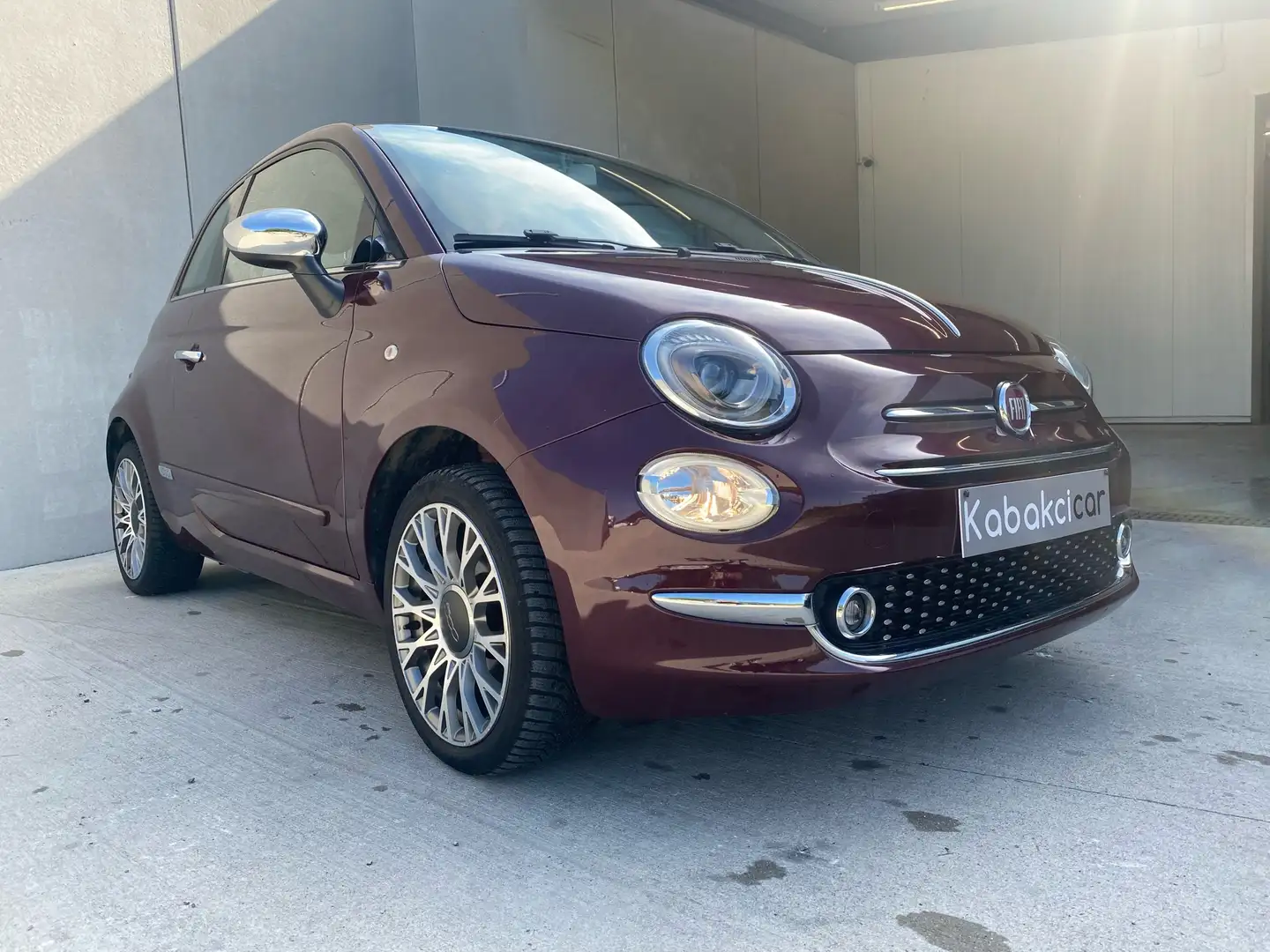 Fiat 500 1.2i Lounge /JA/CLIM/TOIT PANO /GARANTIE 12 MOIS Mauve - 1