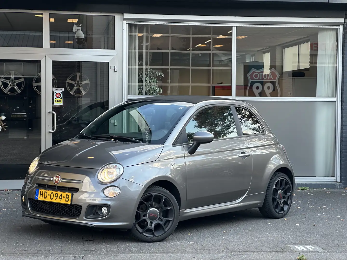 Fiat 500C 0.9 TwinAir Turbo 500S CABRIO / CLIMA / LEER / ELE Grijs - 1