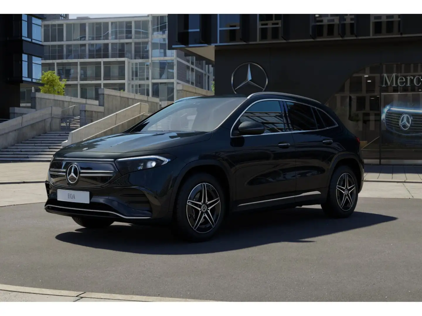Mercedes-Benz EQA 300 4M AMG+MBUX+Ambiente+CarPlay+Totwinkel Schwarz - 2