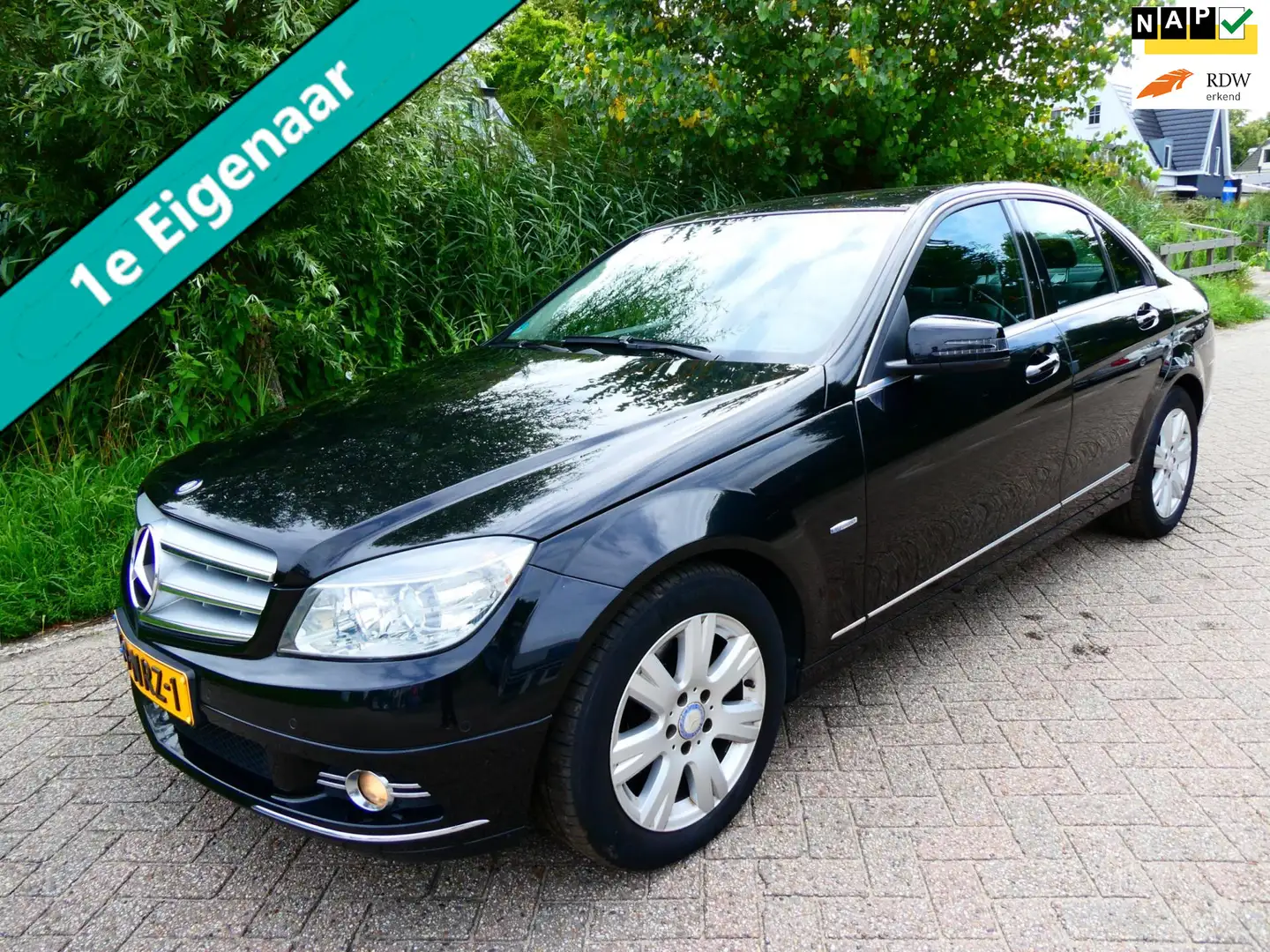 Mercedes-Benz C 180 CDI Automaat 194.000km 1e eig. Clima Navi Zwart - 1