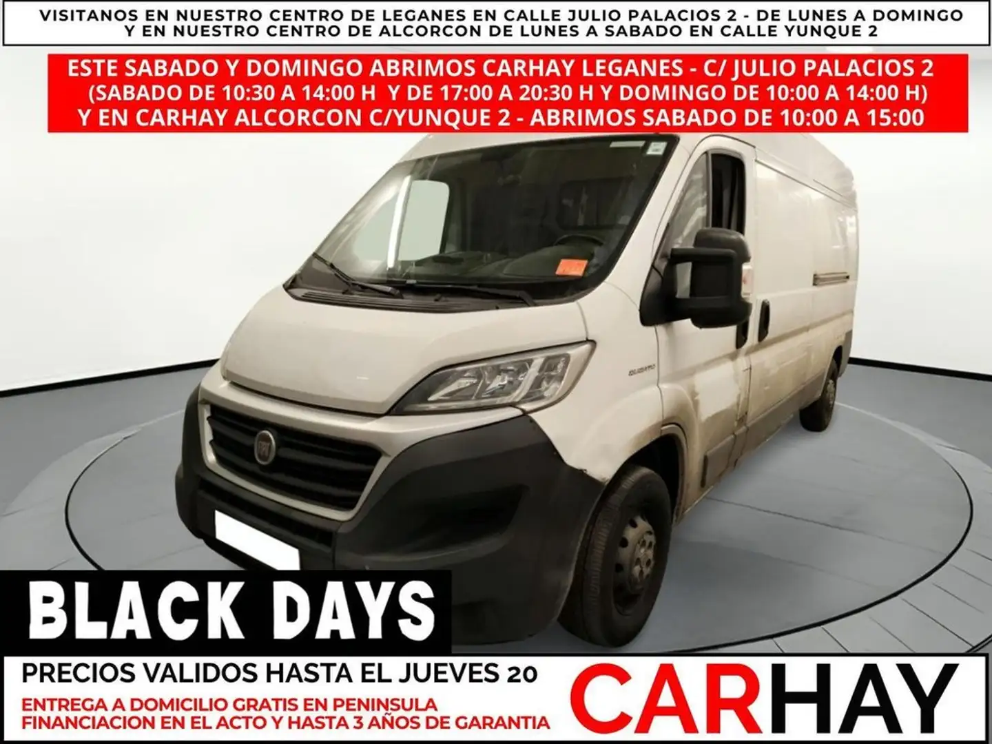 Fiat Ducato 2.0 Mjet L3H2 (EU6) Blanc - 1
